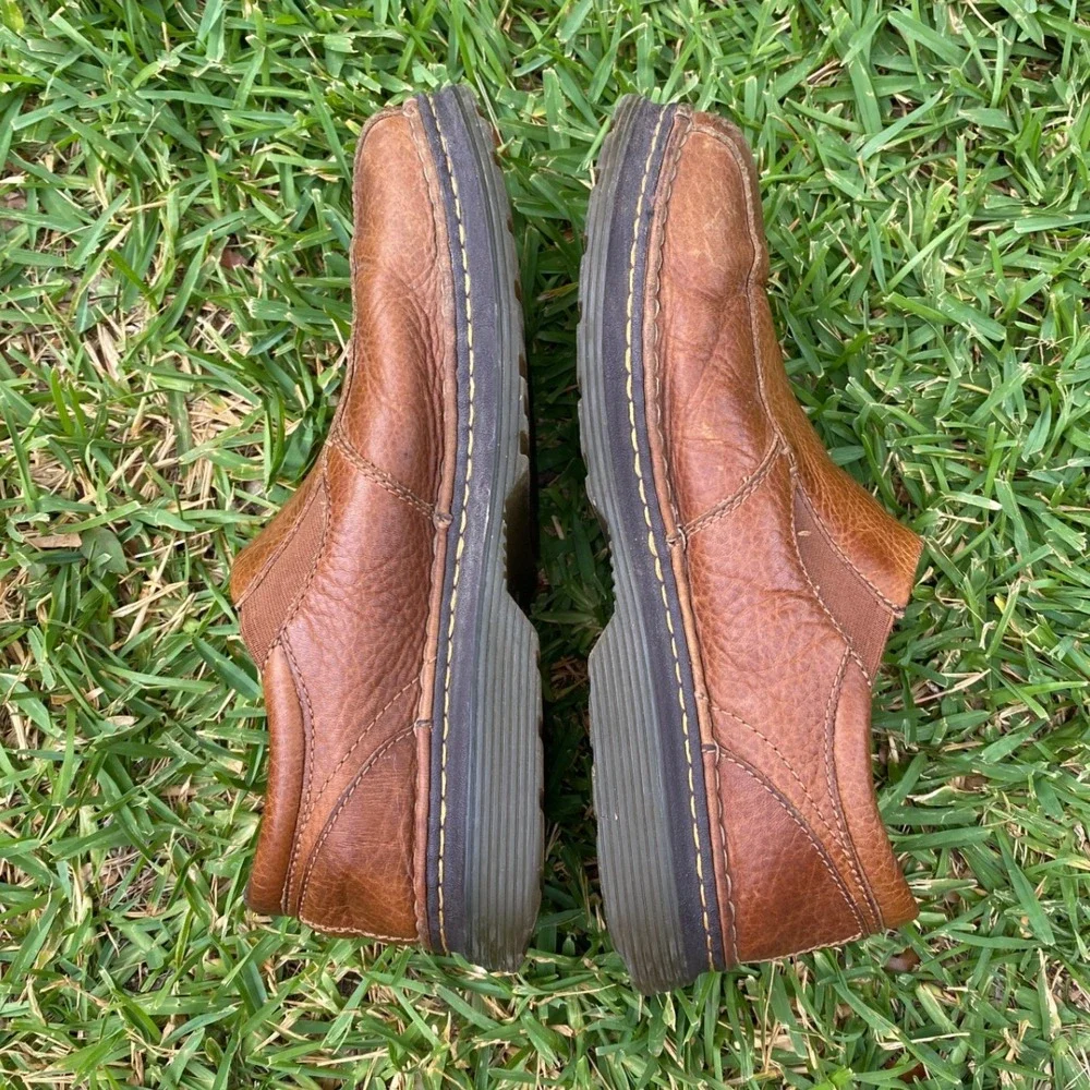 Dr. Martens Tevin Mens Brown Pebbled Leather Slip On Loafers Size 11 AW004